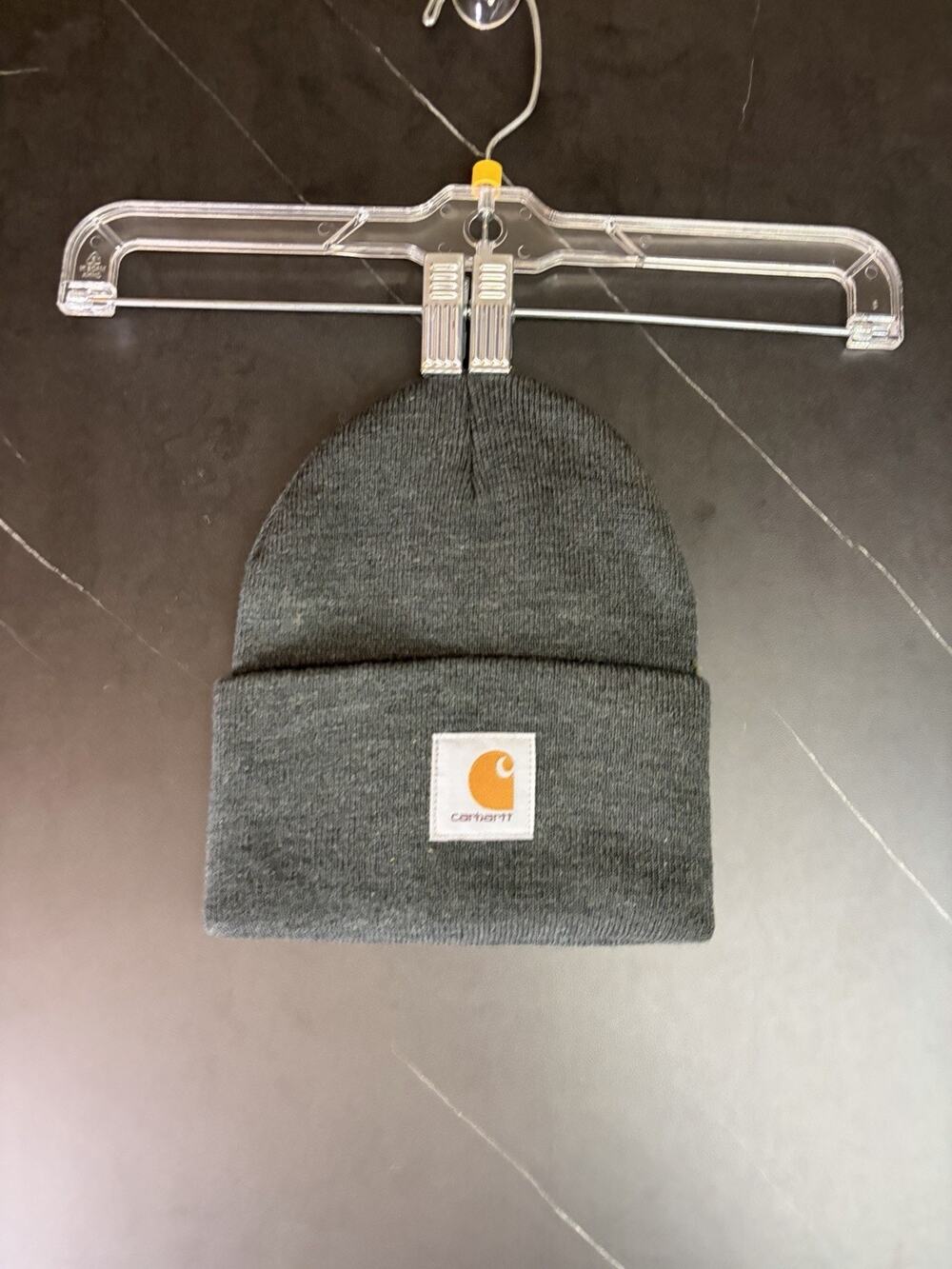 NWOT Carhartt Beanie Unisex OS A18 CLH Coal Heather Gray Cuffed Knit Watch Hat